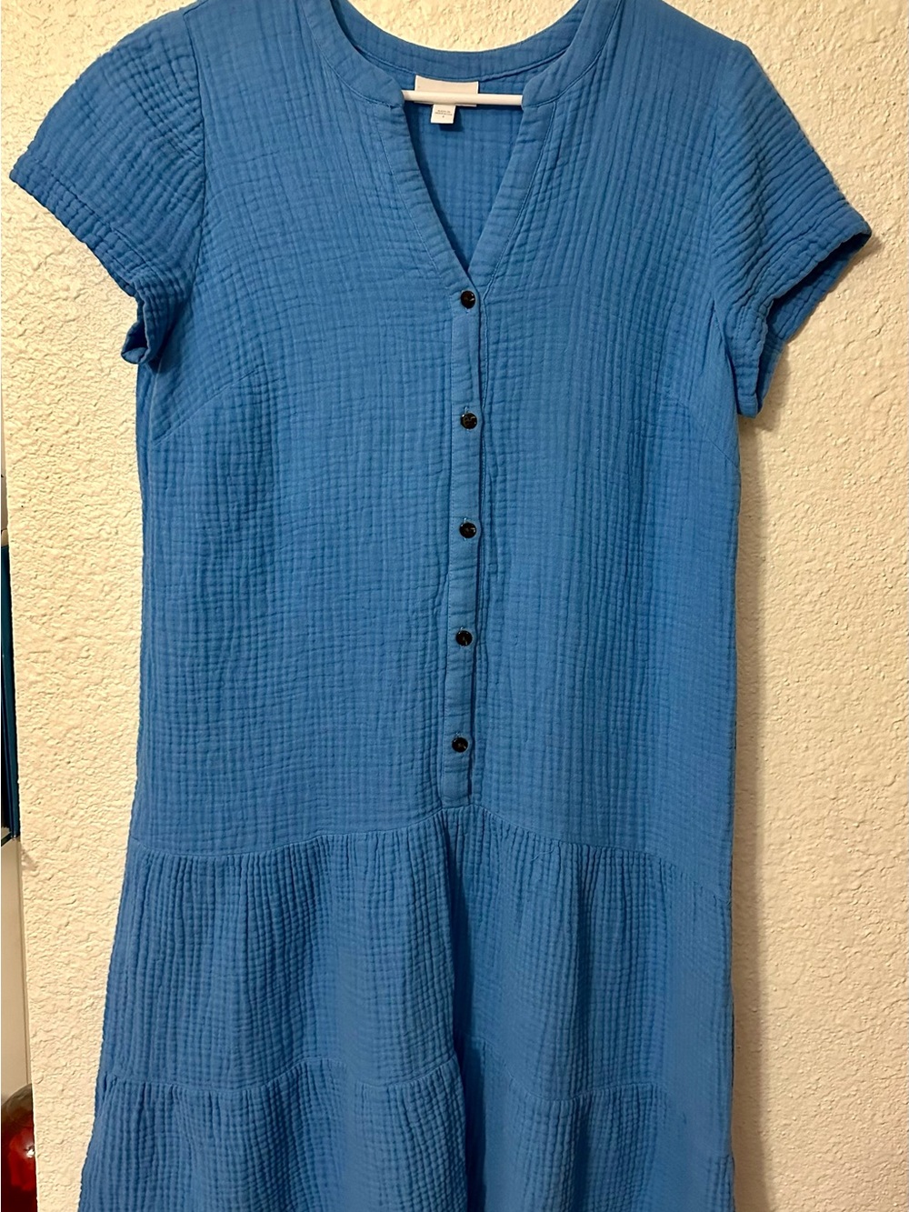J. Jill Soft Blue Gauze Lightweight Dress